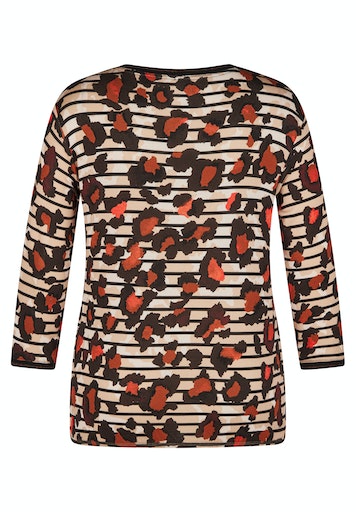 T-shirts lange mouw bruin Rabe