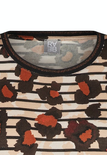 T-shirts lange mouw bruin Rabe