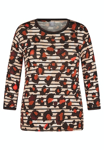 T-shirts lange mouw bruin Rabe