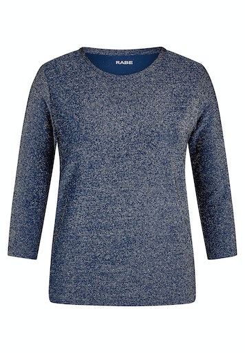 T-shirts lange mouw navy Rabe