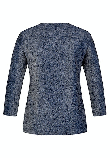 T-shirts lange mouw navy Rabe
