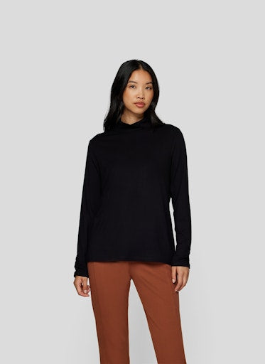 T-shirts lange mouw zwart Rabe