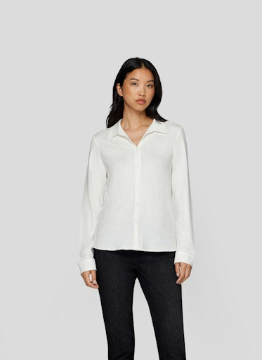 Blouses lange mouw beige Rabe