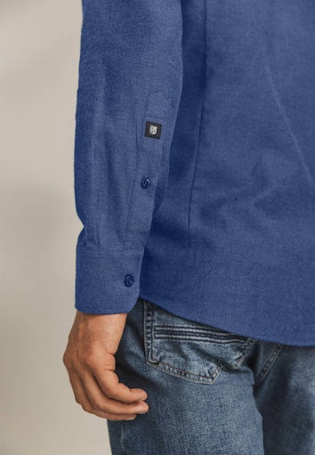 Hemden lange mouw blauw State of Art