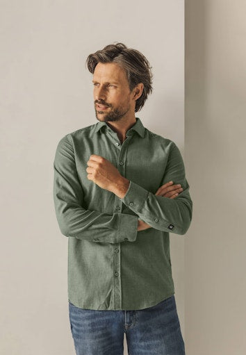 Hemden lange mouw groen State of Art