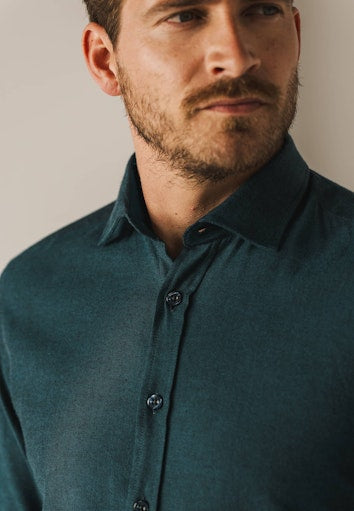 Hemden lange mouw blauw State of Art