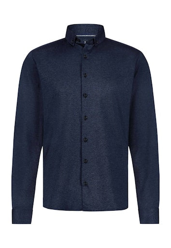 Hemden lange mouw blauw State of Art