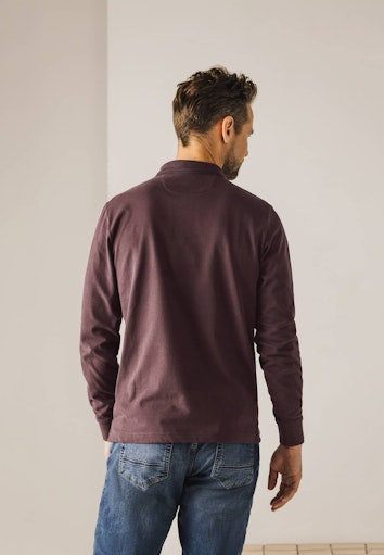 Polo's lange mouw rood State of Art