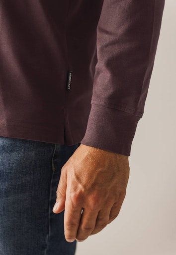 Polo's lange mouw rood State of Art