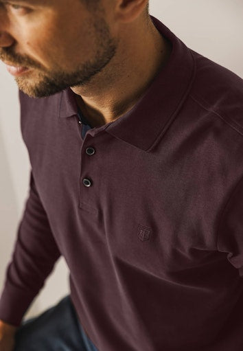 Polo's lange mouw rood State of Art