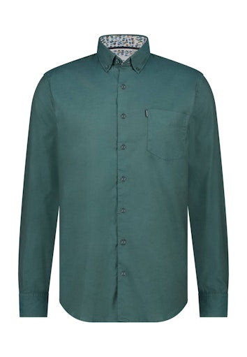 Hemden lange mouw groen State of Art