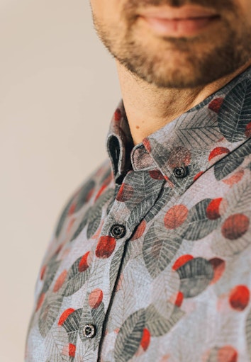 Hemden lange mouw grijs State of Art