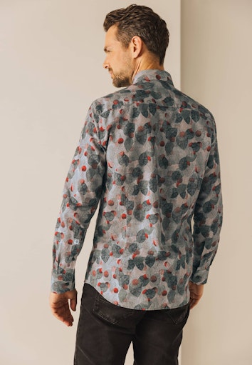 Hemden lange mouw grijs State of Art