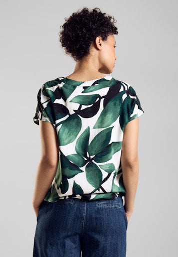 Blouses korte mouw groen Street One