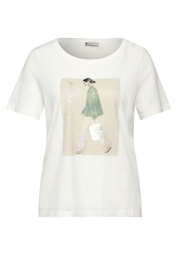 T-shirts korte mouw wit Street One