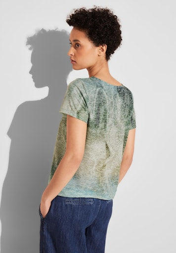 T-shirts korte mouw groen Street One