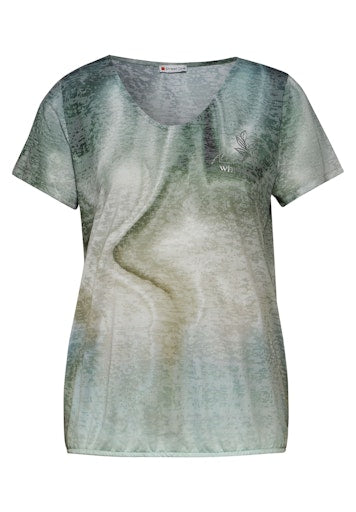 T-shirts korte mouw groen Street One