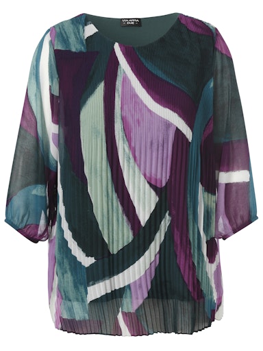Blouses lange mouw groen Via Appia Due