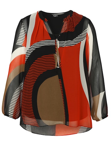 Blouses lange mouw zwart Via Appia Due
