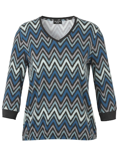 T-shirts lange mouw blauw Via Appia Due