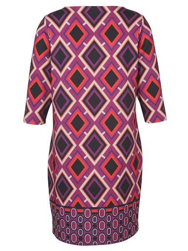 Jurken lange mouw multicolor Via Appia Due