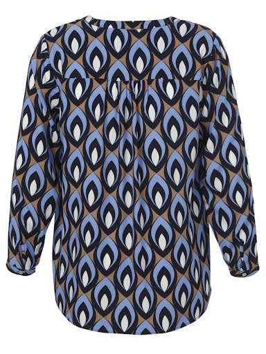 Blouses lange mouw blauw Via Appia Due