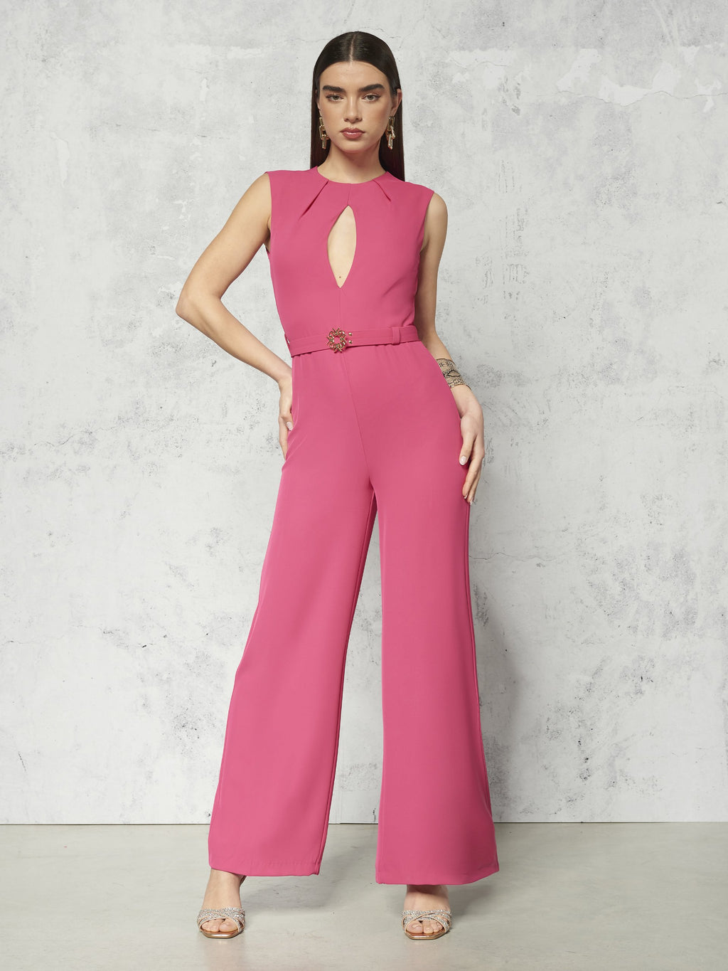Jumpsuits zonder mouw roze Rinascimento