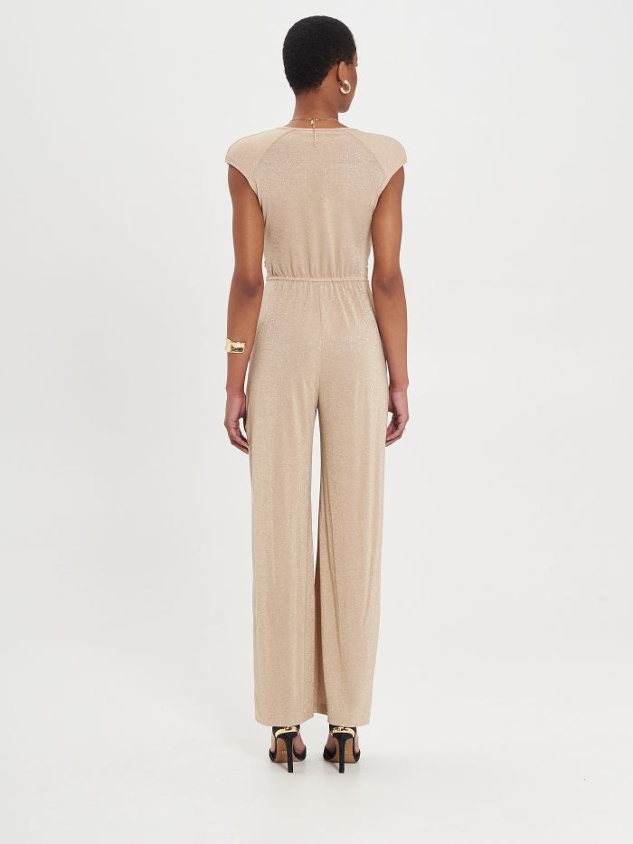 Jumpsuits zonder mouw goud Rinascimento