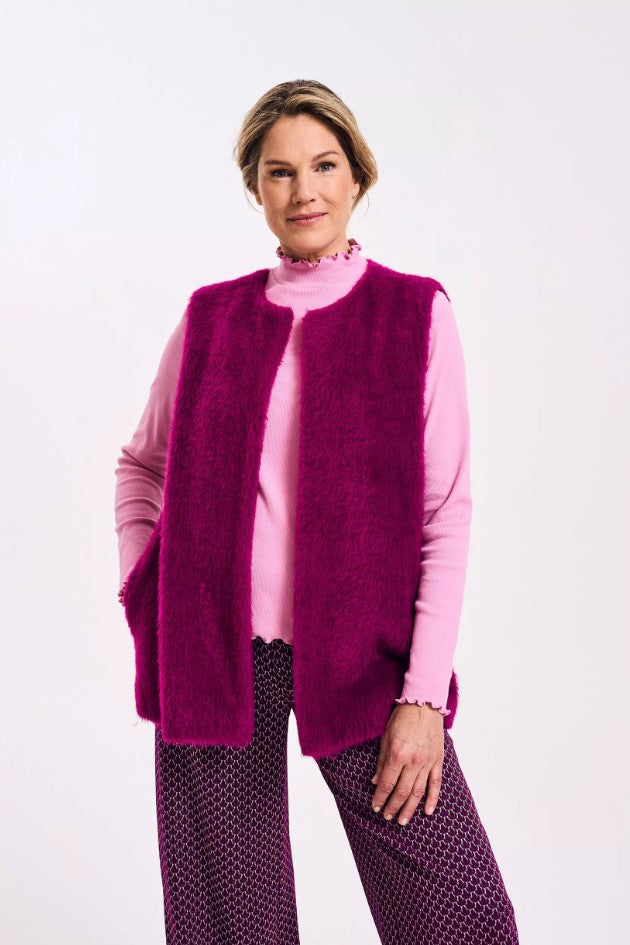 Cardigans paars Améline