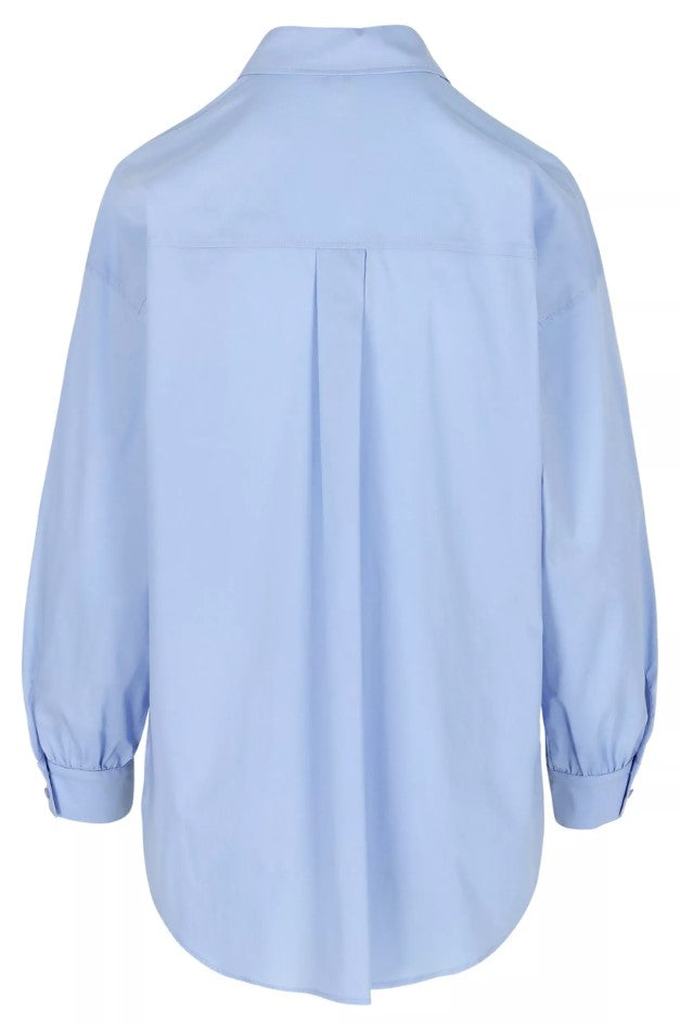 Blouses lange mouw blauw Améline