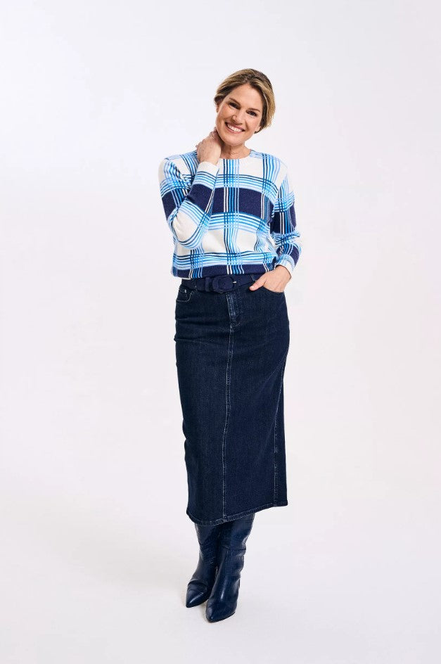 Rokken blauw Améline