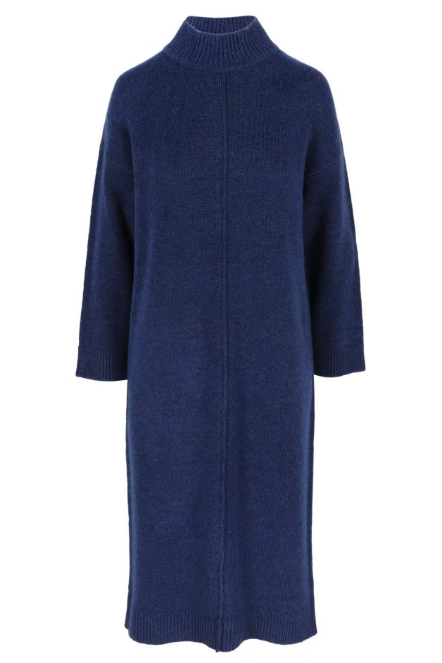 Jurken lange mouw blauw Améline