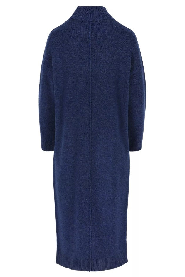 Jurken lange mouw blauw Améline
