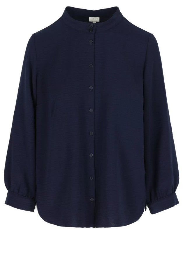 Blouses lange mouw blauw Améline