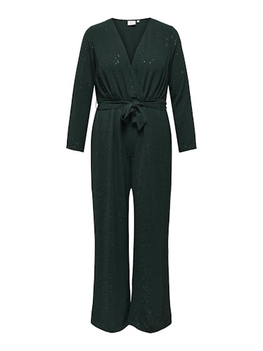 Jumpsuits lange mouw groen ONLY Carmakoma