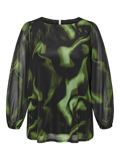 Blouses lange mouw zwart ONLY Carmakoma