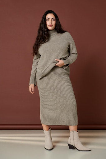 Rokken bruin ONLY Carmakoma