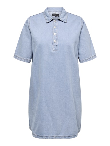 Jurken korte mouw blauw ONLY Carmakoma