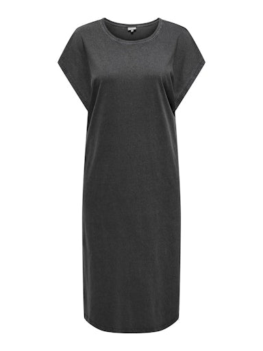 Jurken korte mouw grijs ONLY Carmakoma