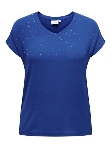 T-shirts korte mouw blauw ONLY Carmakoma