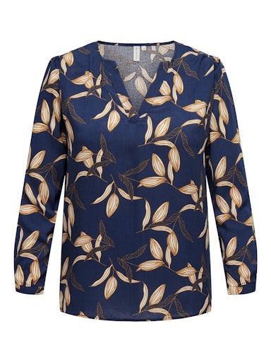 Blouses lange mouw navy ONLY Carmakoma