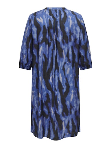 Jurken lange mouw blauw ONLY Carmakoma