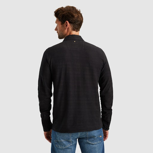 Polo's lange mouw zwart PME