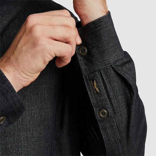 Hemden lange mouw zwart PME