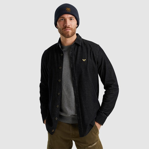 Hemden lange mouw zwart PME