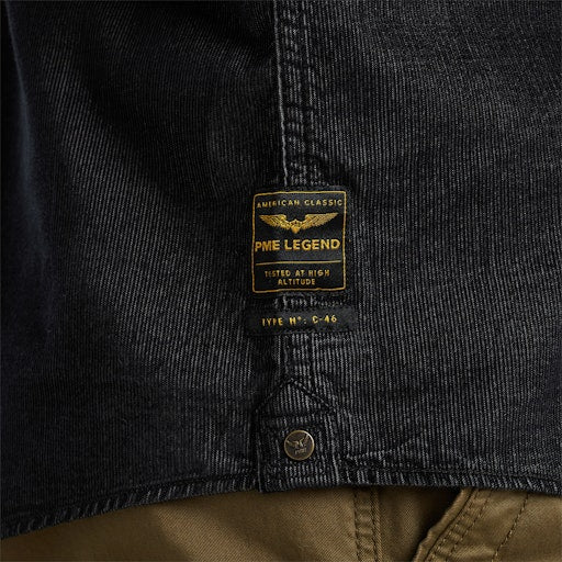 Hemden lange mouw zwart PME