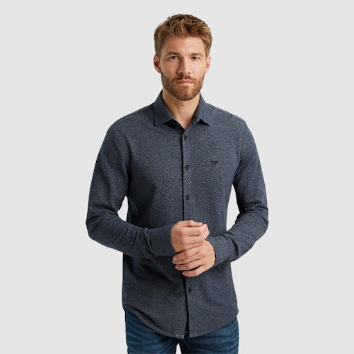 Hemden lange mouw navy PME