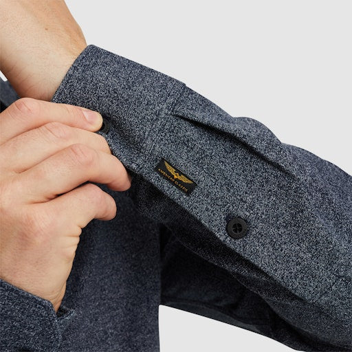 Hemden lange mouw navy PME
