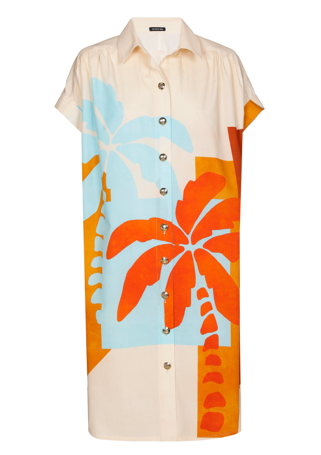 Jurken korte mouw multicolor Caroline Biss
