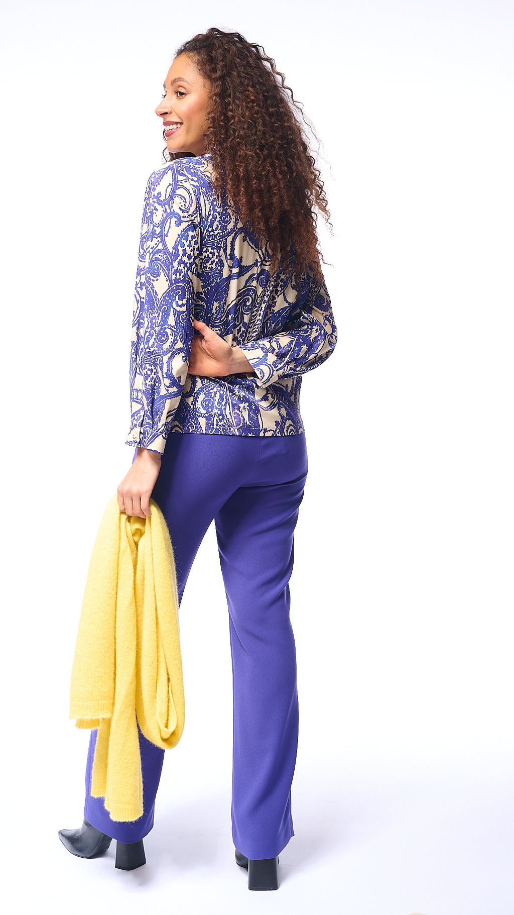 Blouses lange mouw beige Accent